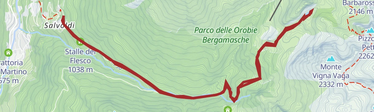 Route map: Escursione Lago Spigorel